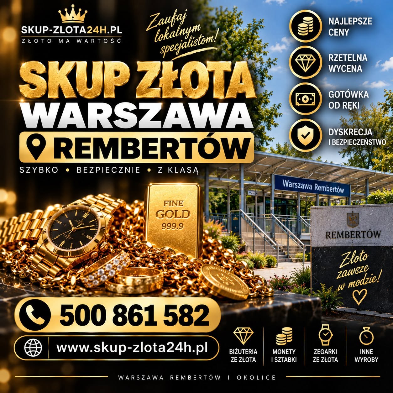 Skup złota Warszawa Rembertów