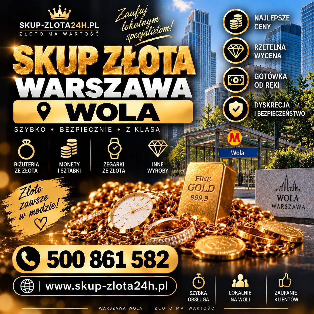 Skup złota Warszawa Wola